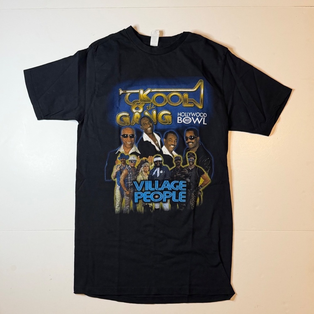 Kool & the Gang Village People Hollywood Bowl 2023 Concert T-Shirt Mens Medium
